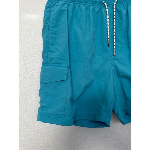 Tommy Bahama Board Shorts Blue Drawstring Pocket Lined Swim Men's Size Medium - Picture 2 of 7